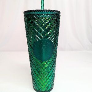 Venti Green Jeweled Starbucks Tumbler